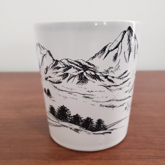 Tim Hortons Mug Coffee Tea Mountain Design Skiing Alpine Design Collectable - Picture 2 of 6